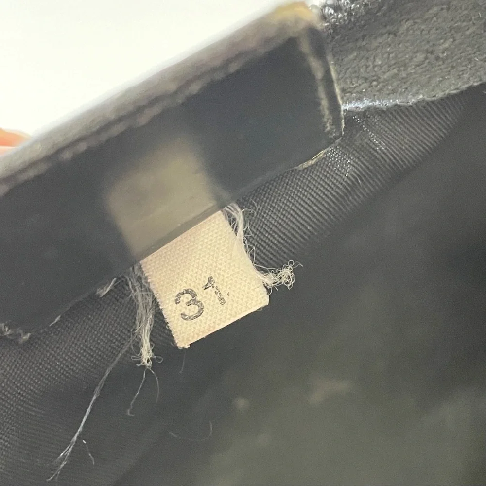 Prada black nylon gold triangle logo zip pouch - Picture 10 of 10